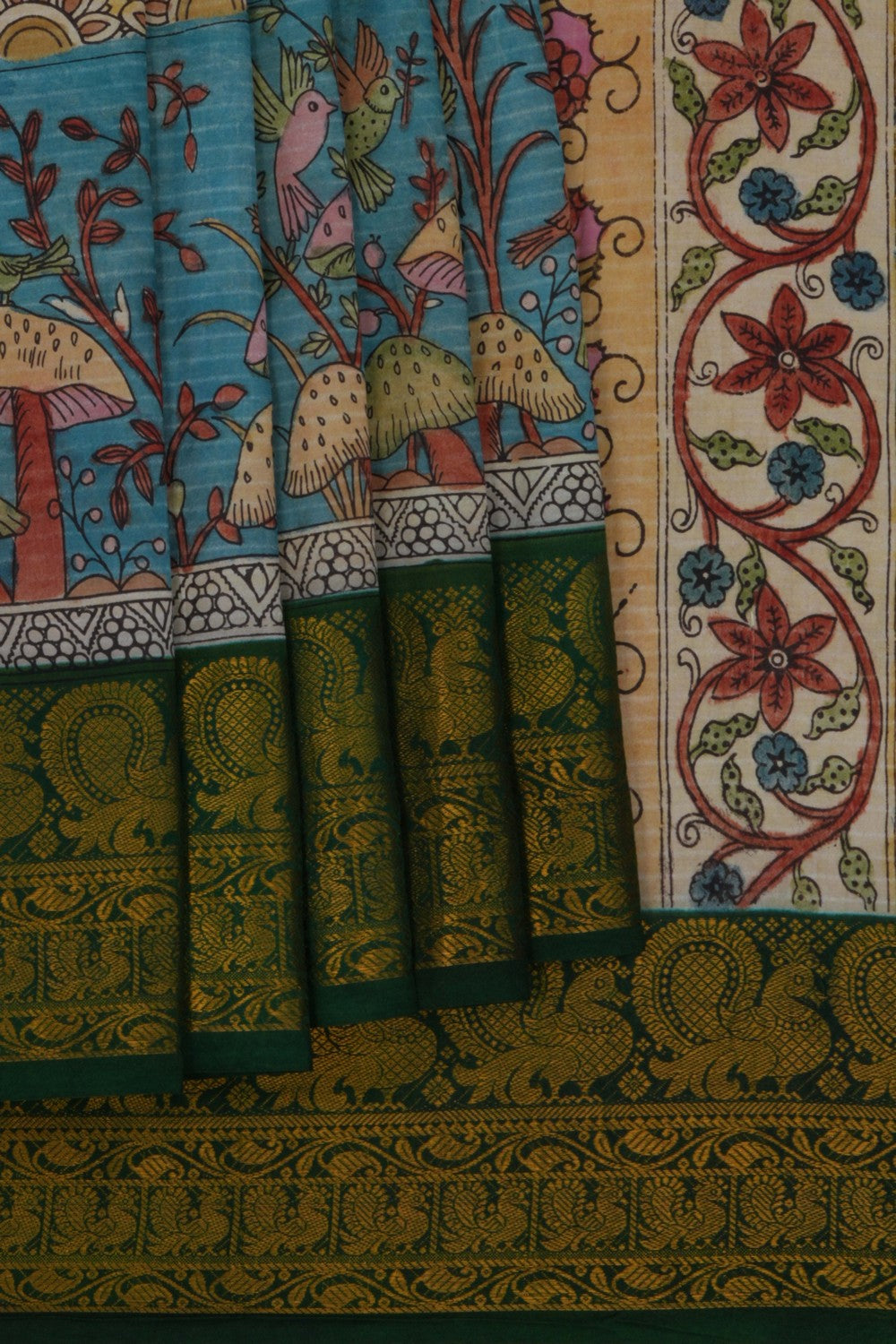 Kalamkari Painting Saree