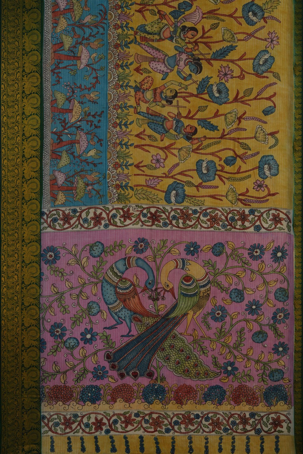 Image of Kalamkari Painting Saree