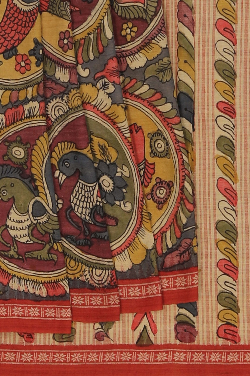 Image of Kalamkari Painting Saree