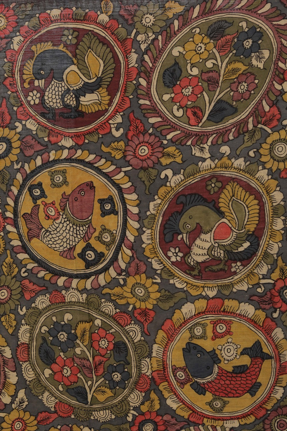 Image of Kalamkari Painting Saree