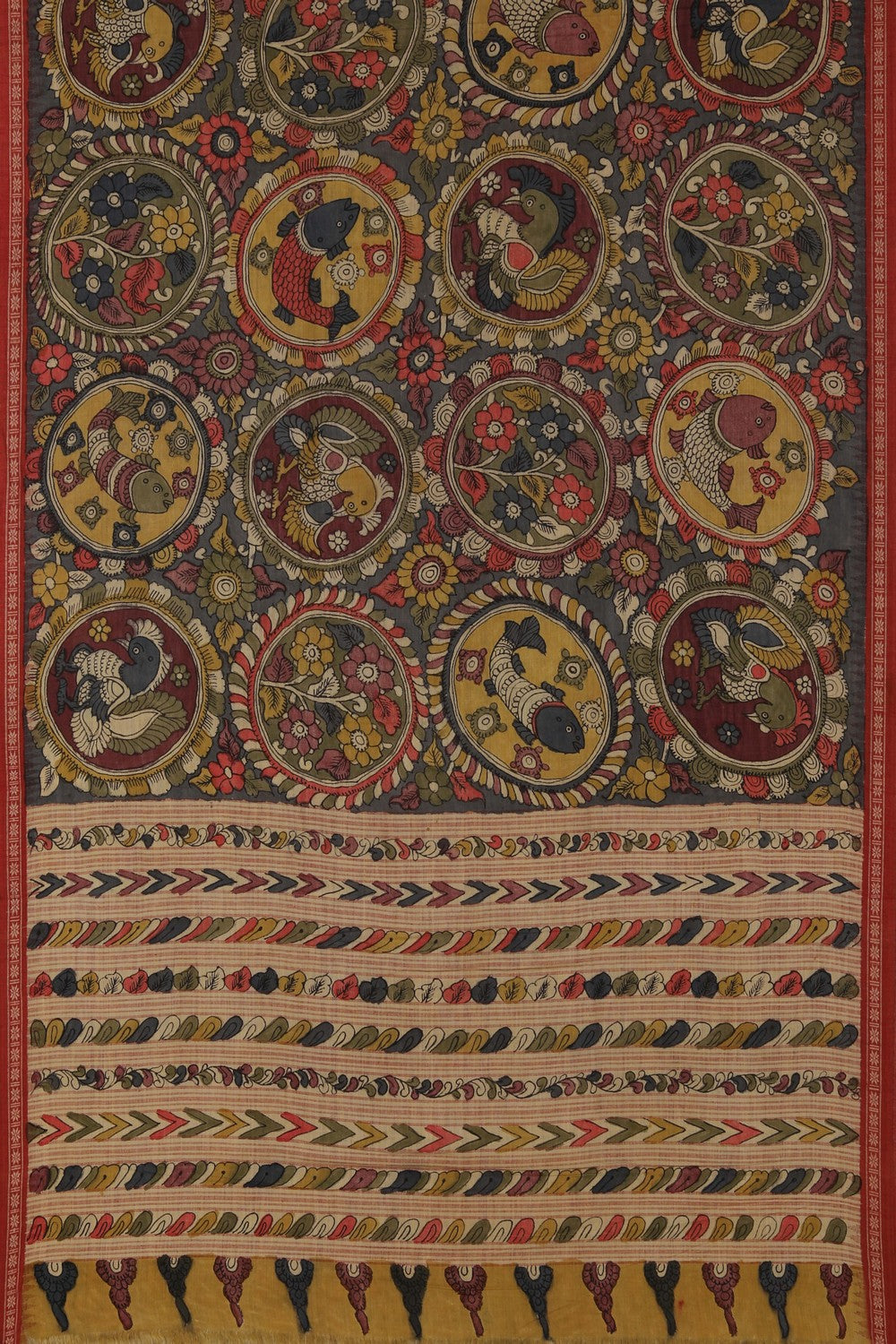 Kalamkari Painting Saree