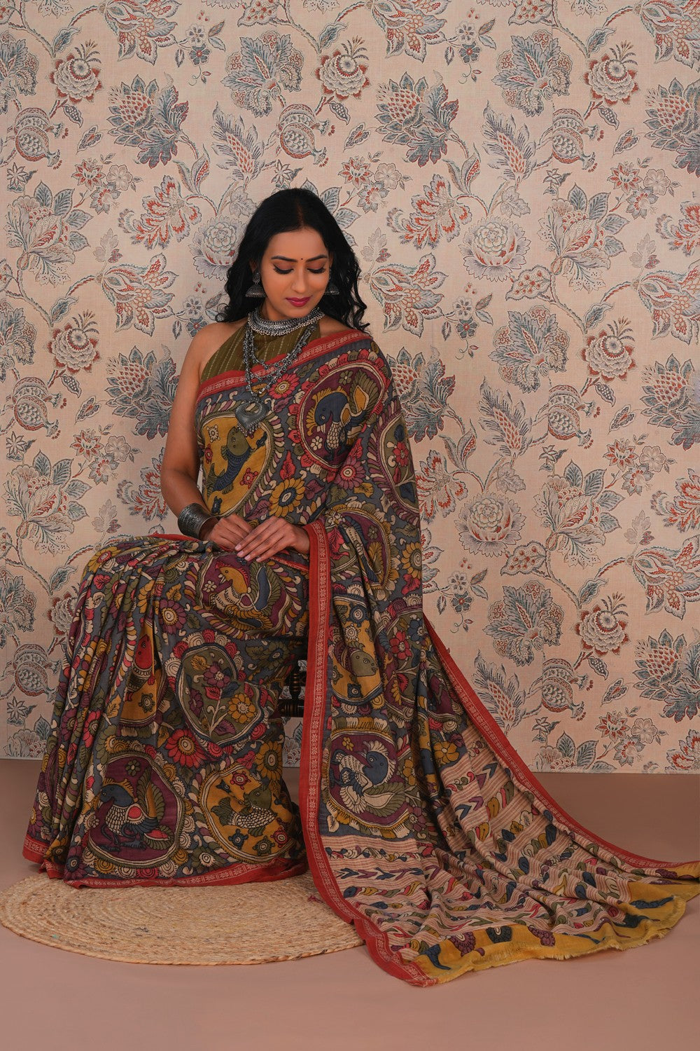 Kalamkari Painting Saree