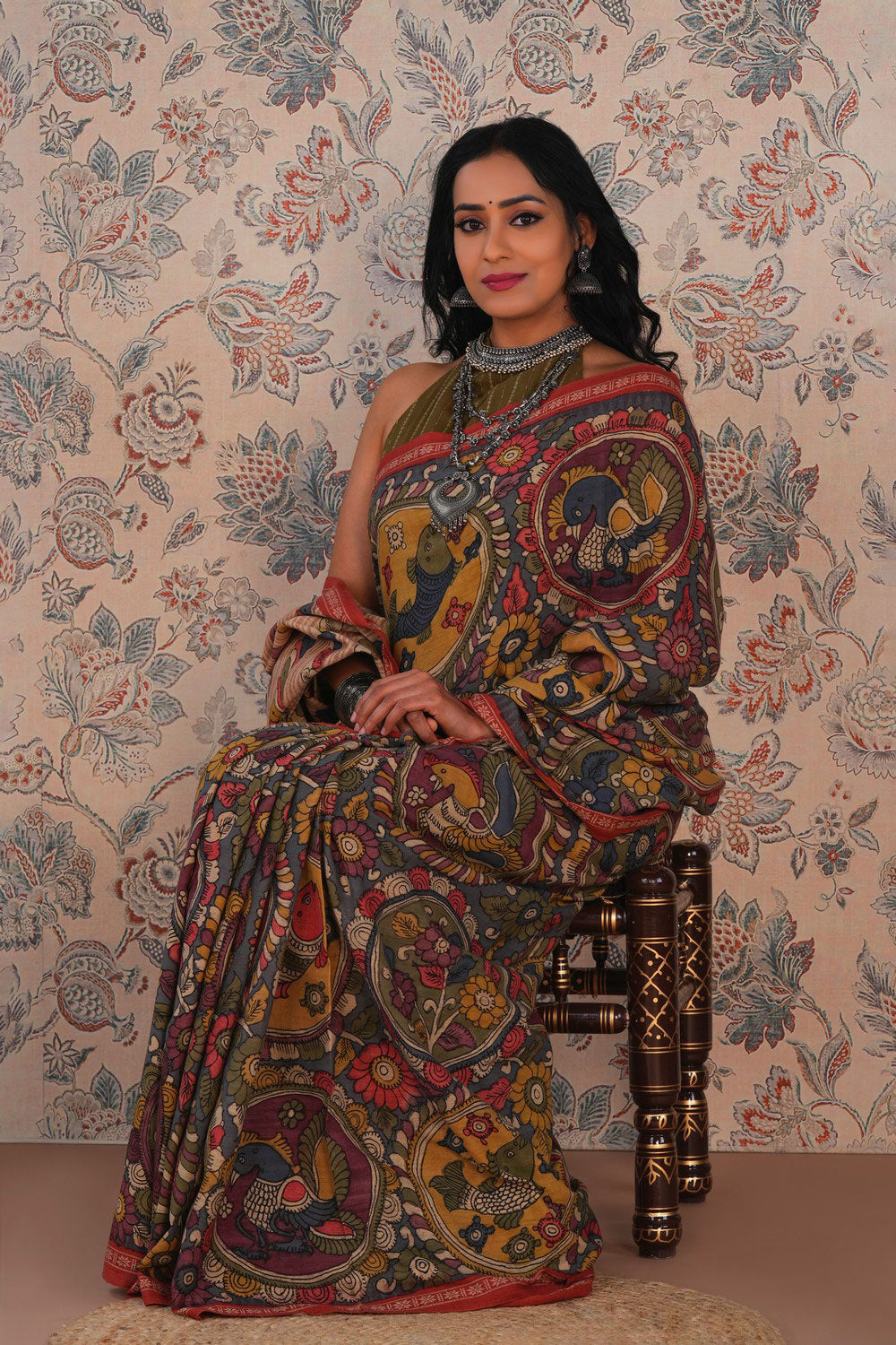 Kalamkari Painting Saree