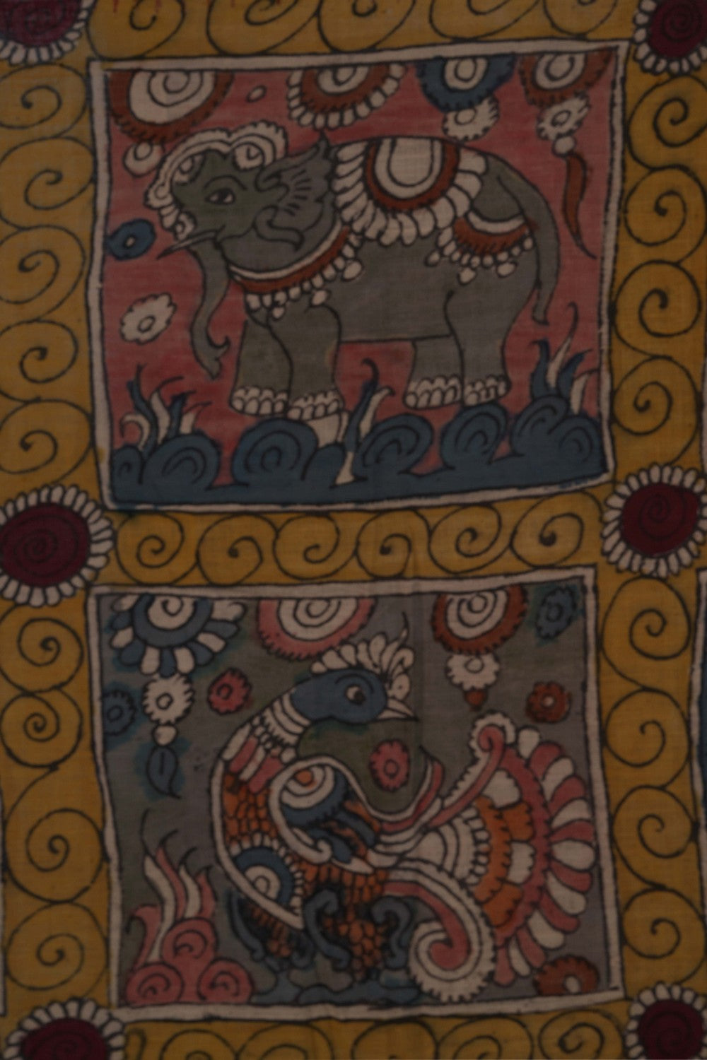 Image of Kalamkari Painting Saree