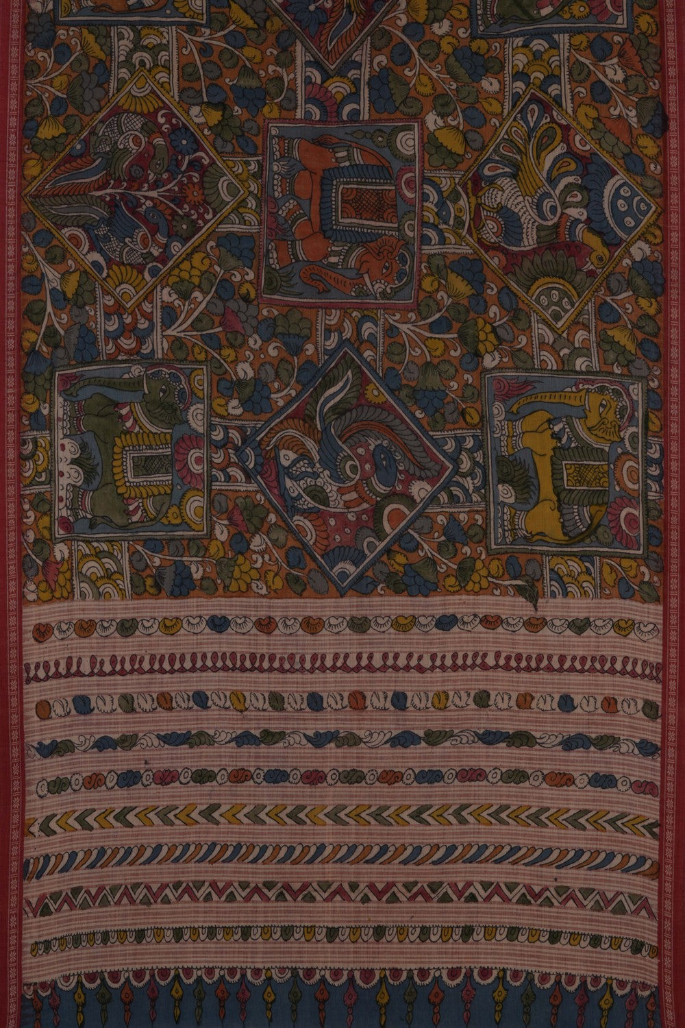 Kalamkari Painting Saree