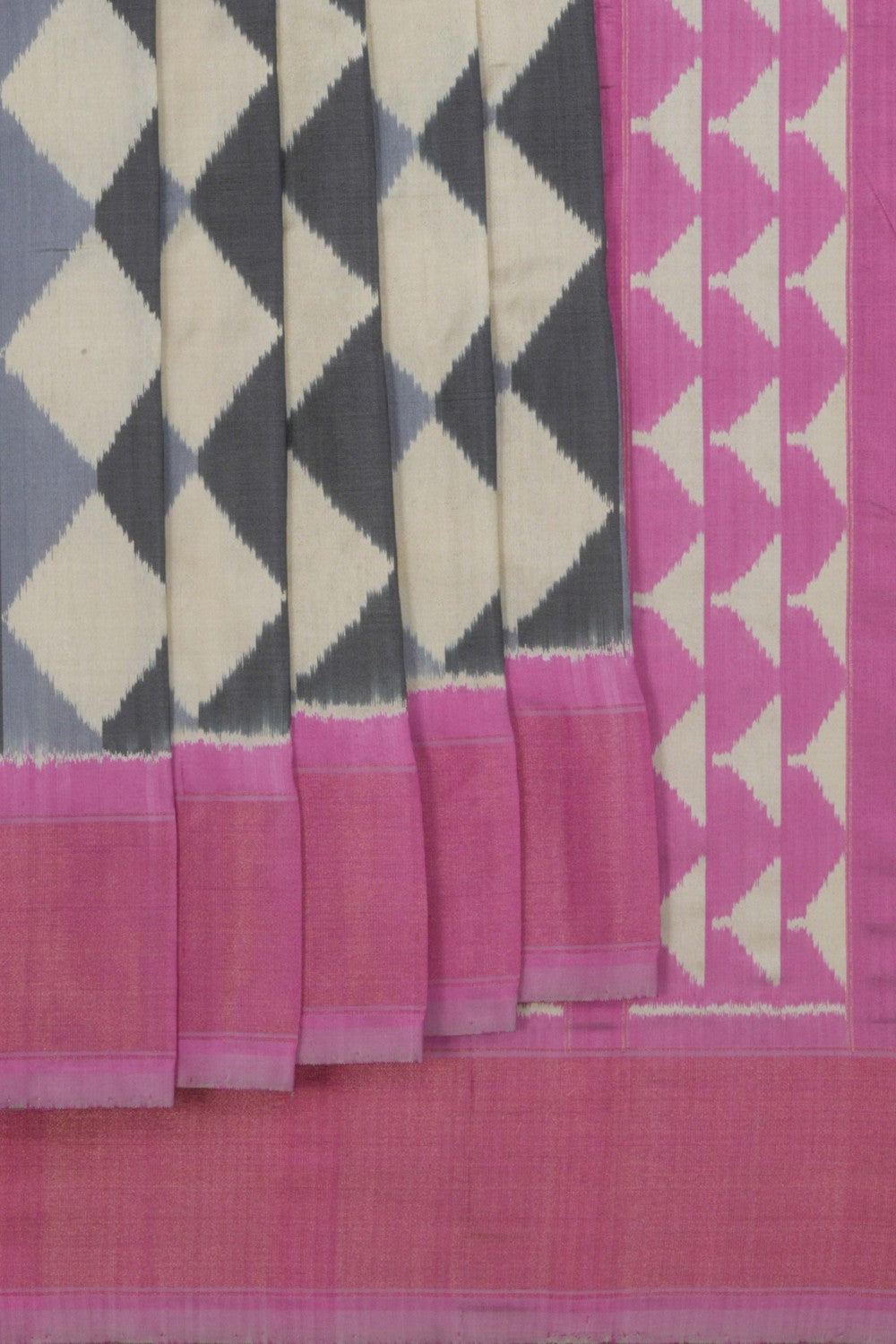 Image of Pochampally Ikat Silk Saree