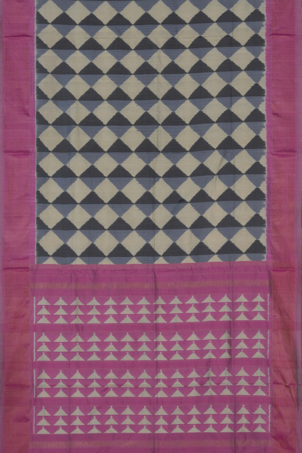 Image of Pochampally Ikat Silk Saree
