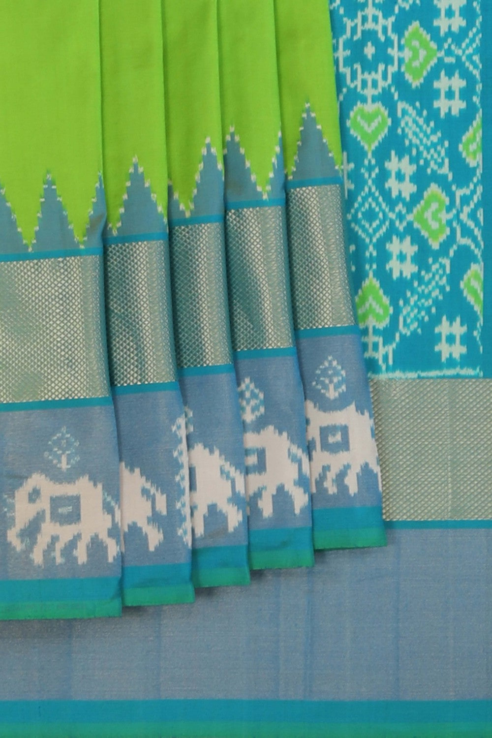 Image of Pochampally Ikat Silk Saree