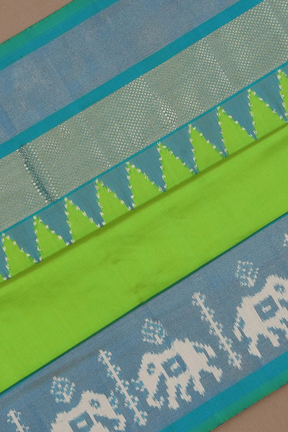 Image of Pochampally Ikat Silk Saree