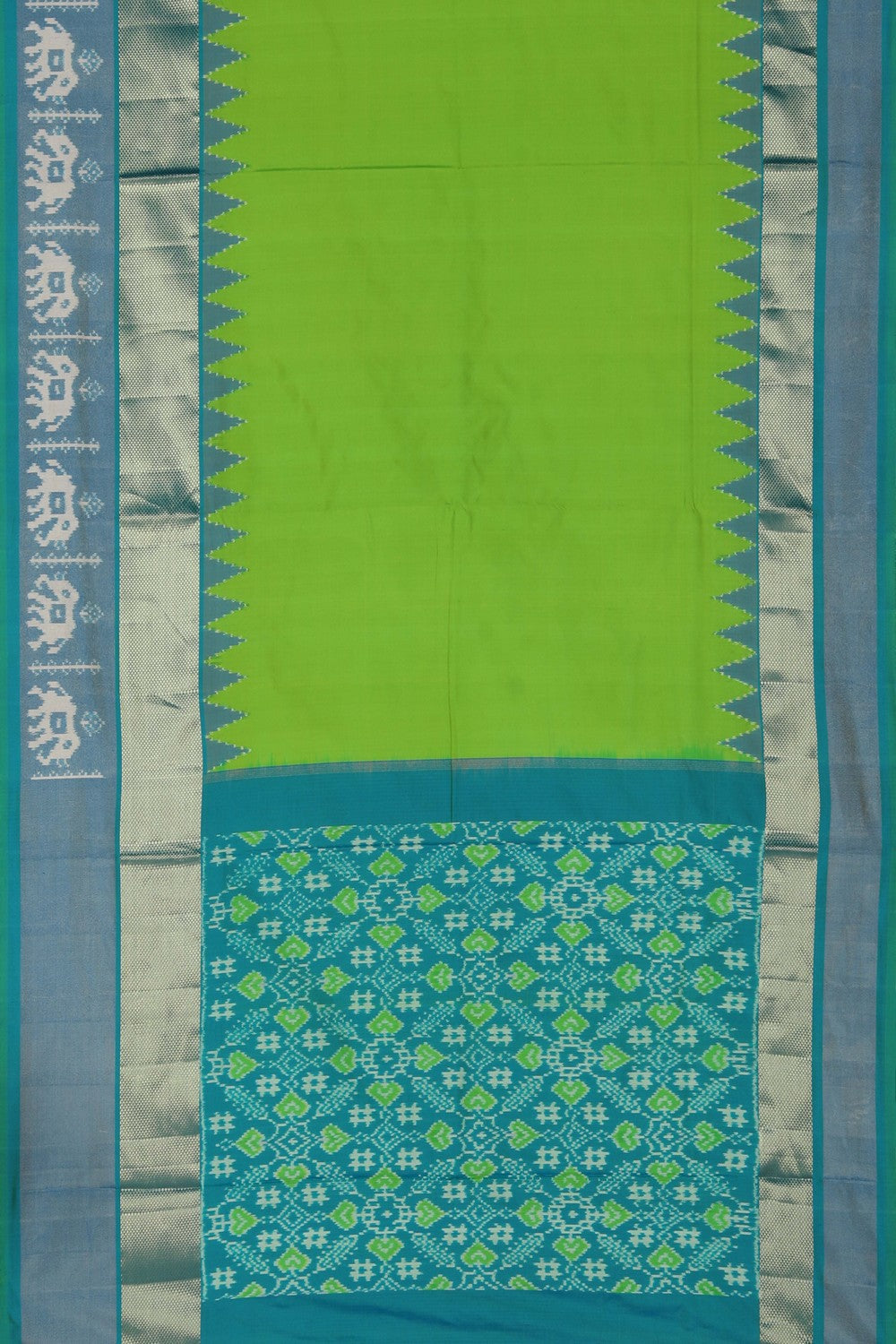 Image of Pochampally Ikat Silk Saree