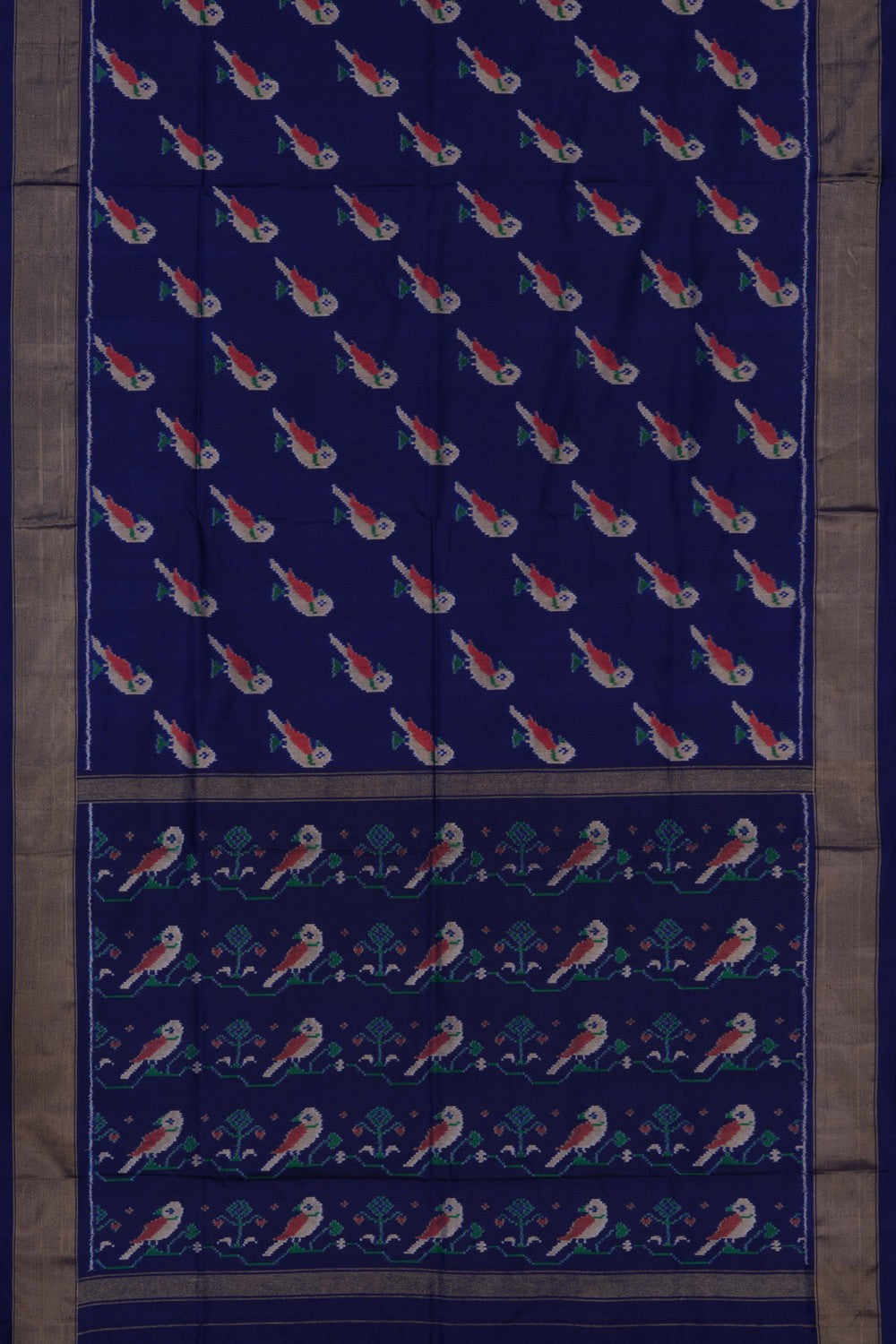 Image of Pochampally Ikat Silk Saree