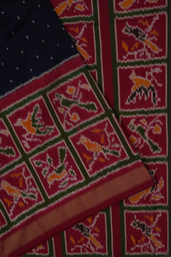 Image of Pochampally Ikat Silk Saree