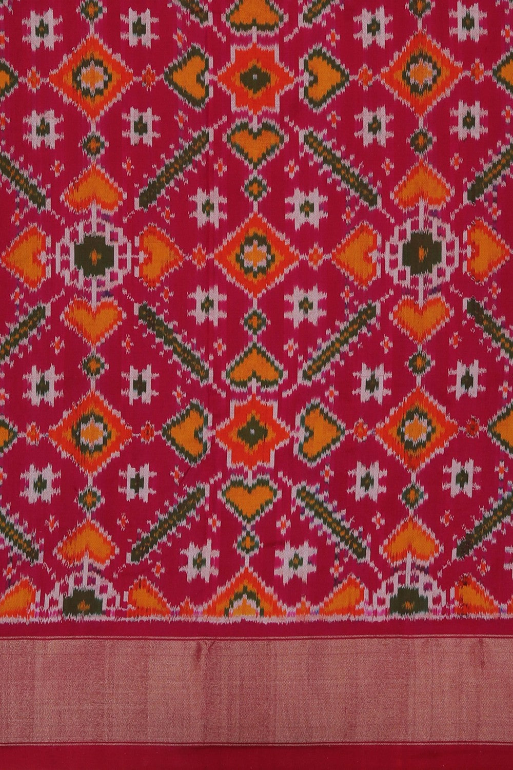 Image of Pochampally Ikat Silk Saree