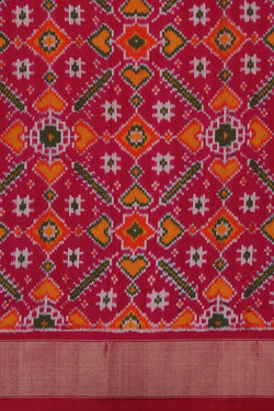 Image of Pochampally Ikat Silk Saree