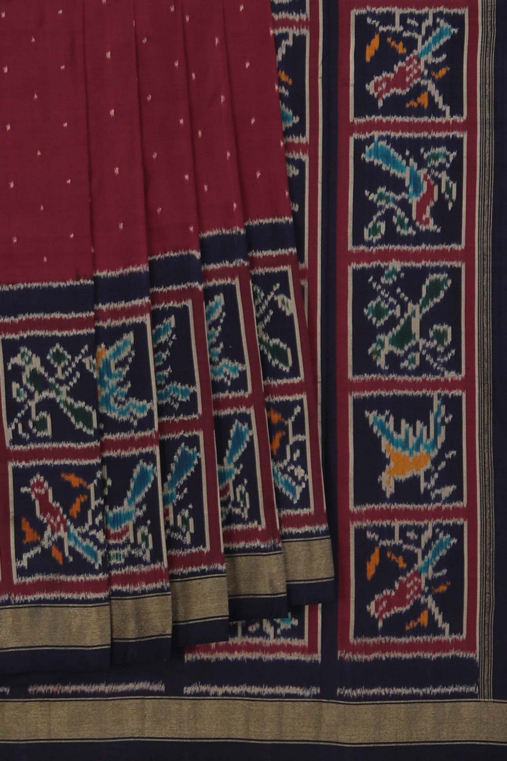 Image of Pochampally Ikat Silk Saree