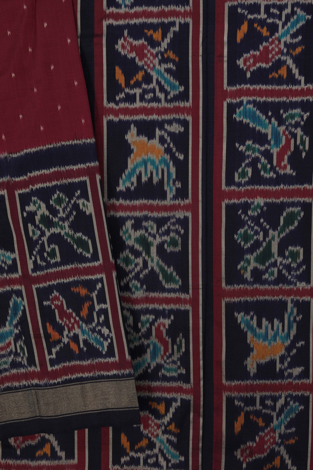 Image of Pochampally Ikat Silk Saree