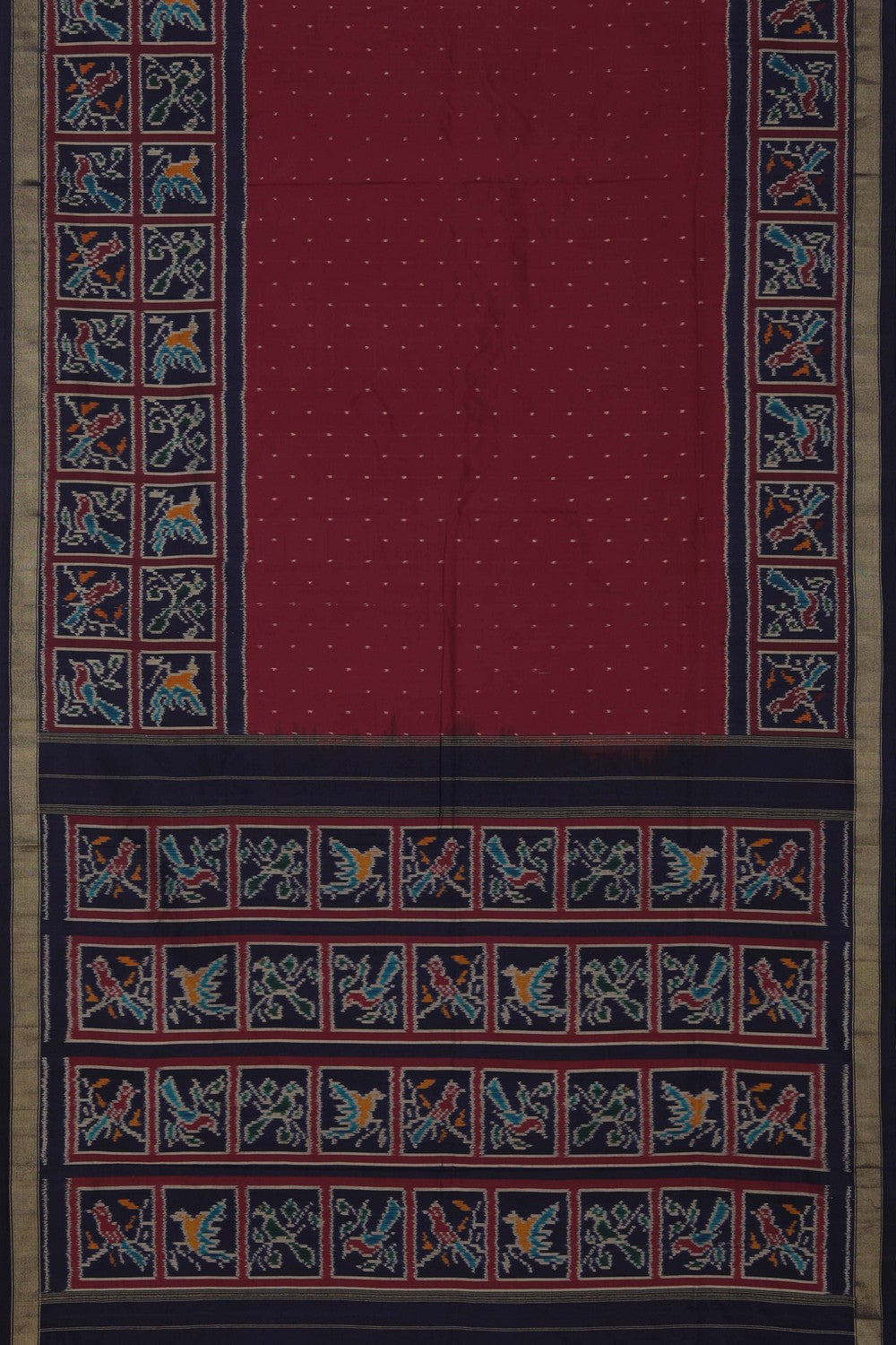 Image of Pochampally Ikat Silk Saree