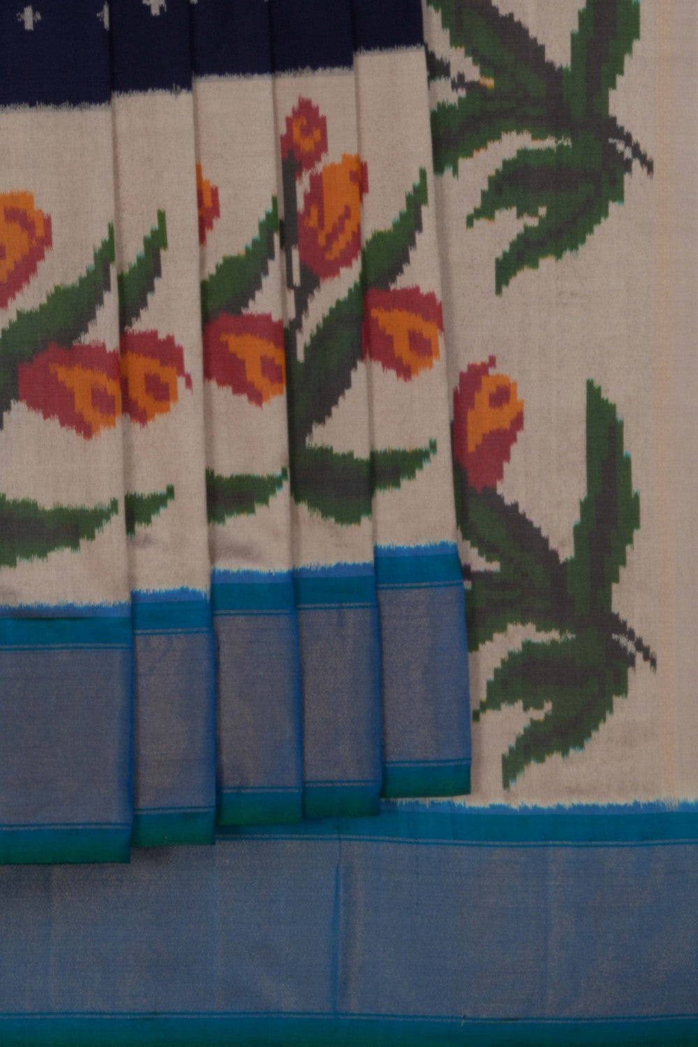 Image of Pochampally Ikat Silk Saree