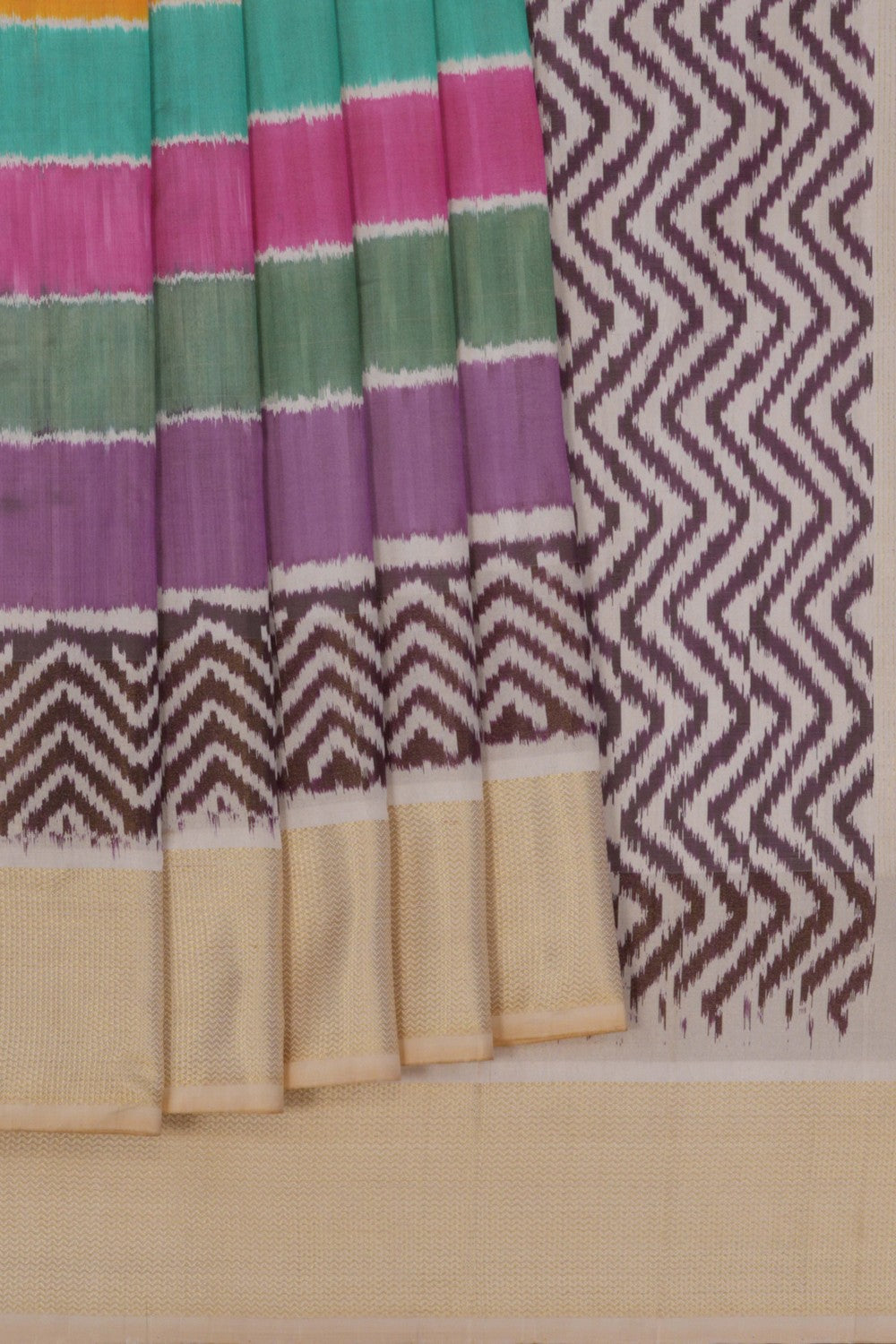 Image of Pochampally Ikat Silk Saree