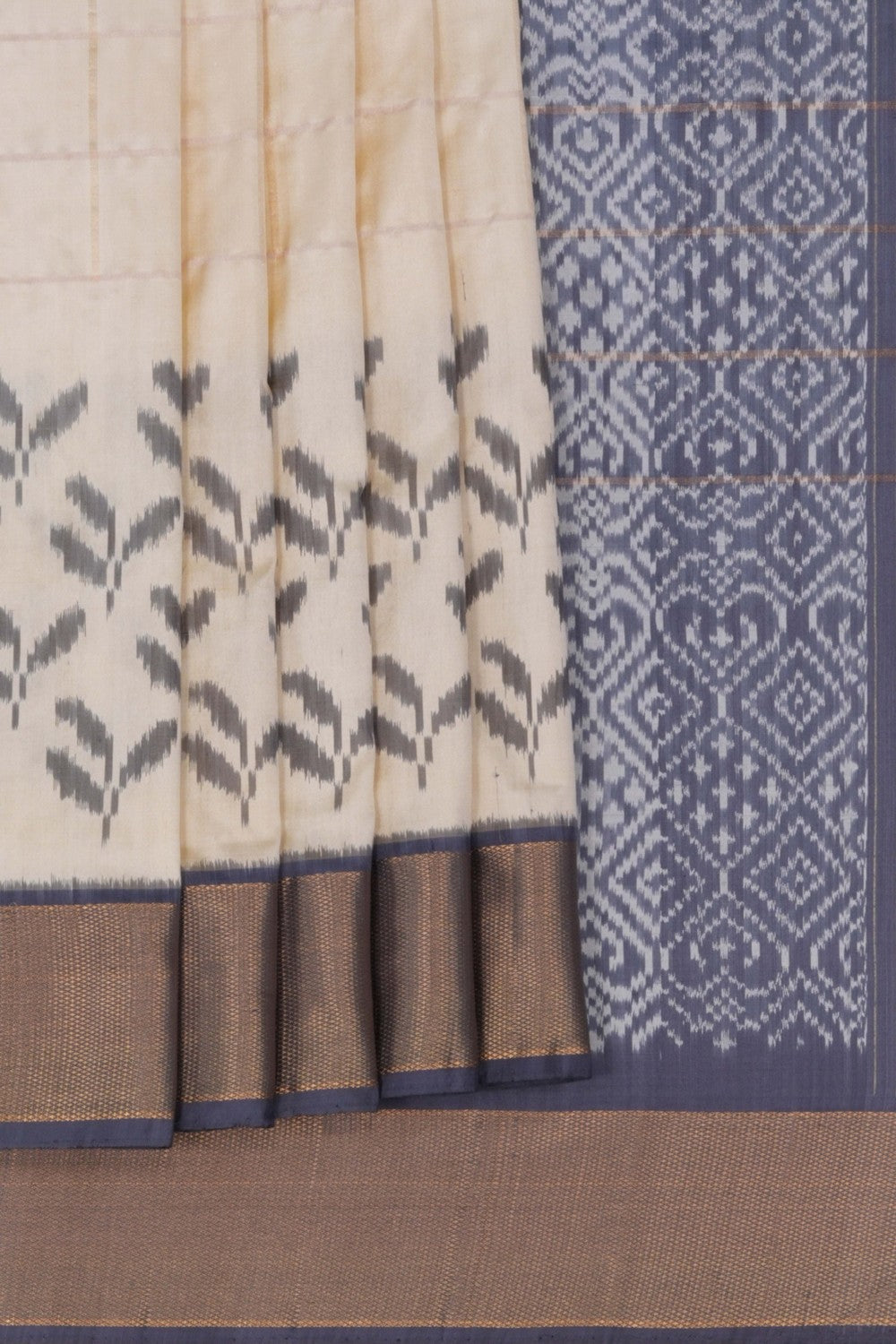 Image of Pochampally Ikat Silk Saree