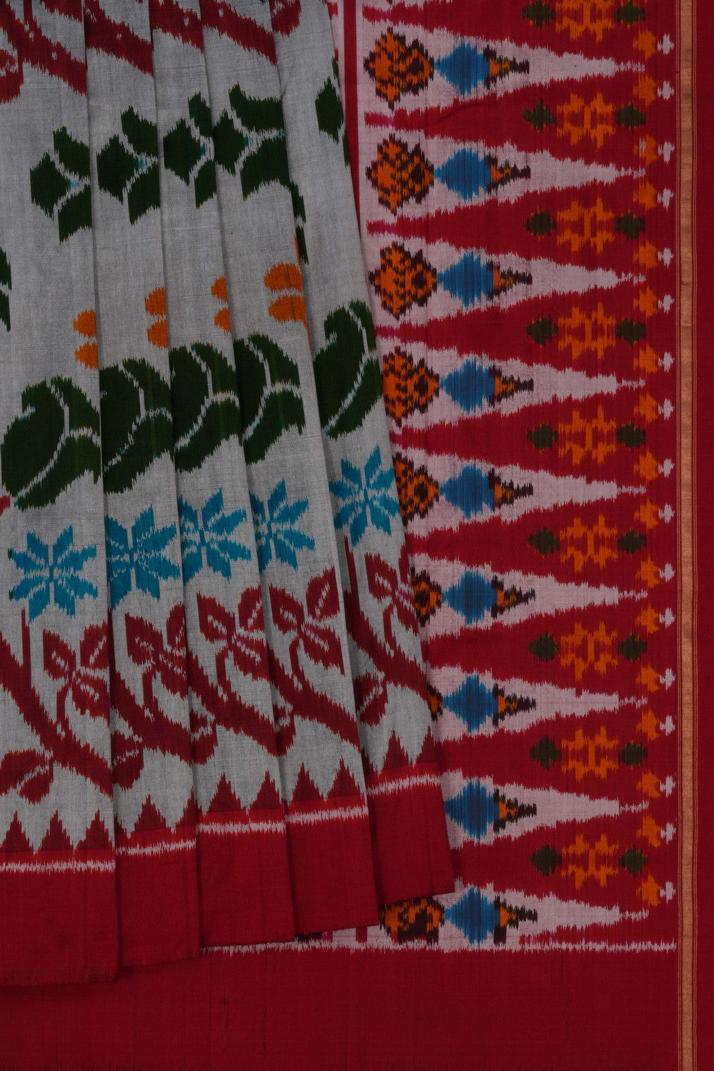 Image of Pochampally Ikat Silk Saree