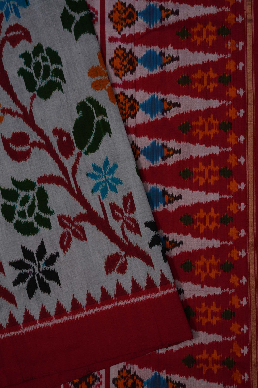 Image of Pochampally Ikat Silk Saree