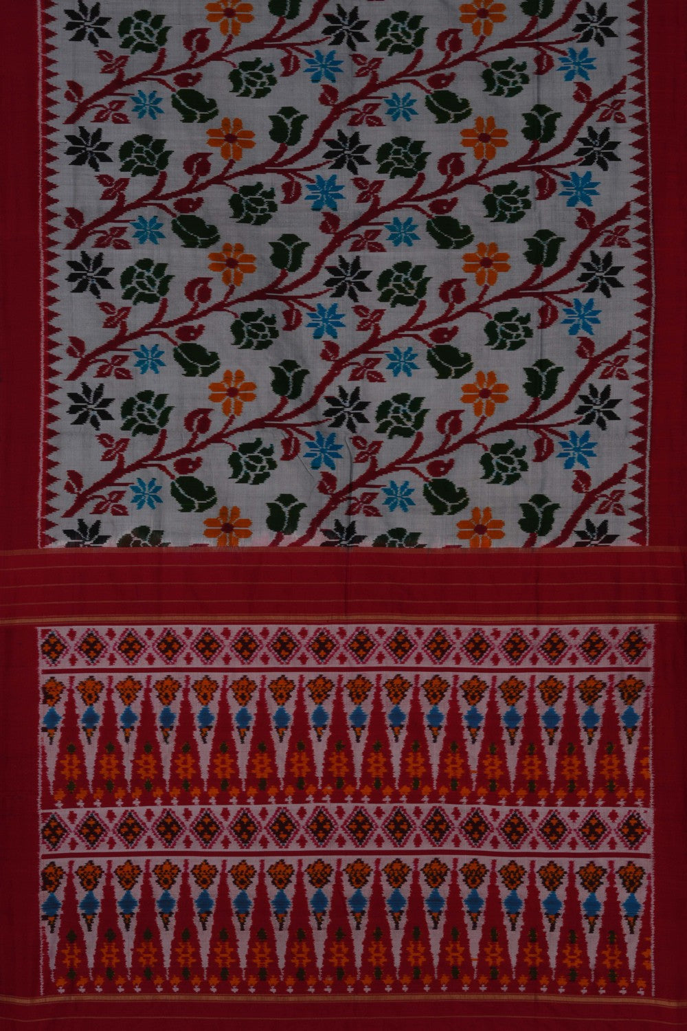 Image of Pochampally Ikat Silk Saree