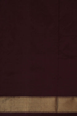Image of Pochampally Ikat Silk Brown Saree