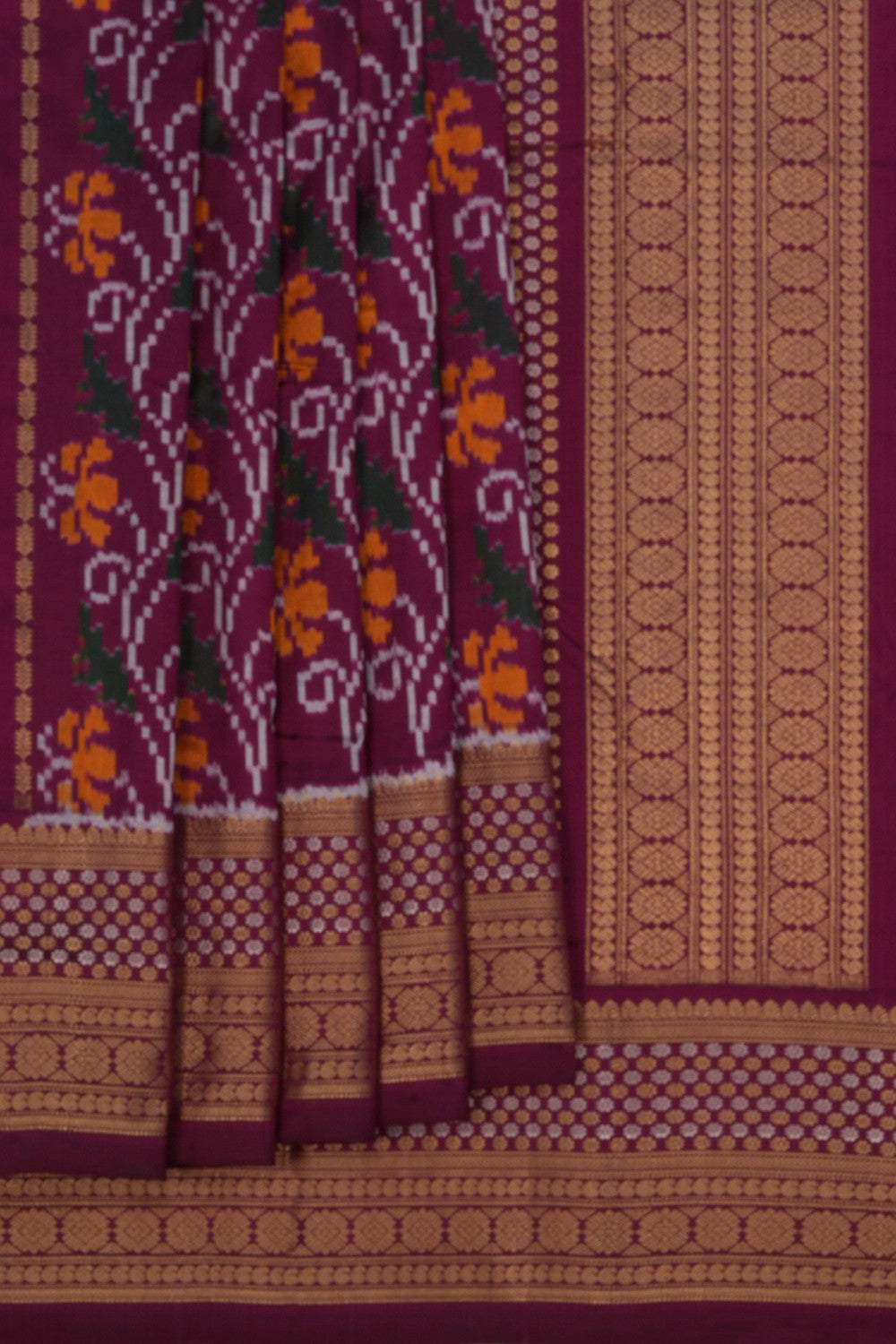 Image of Pochampally Ikat Silk Saree
