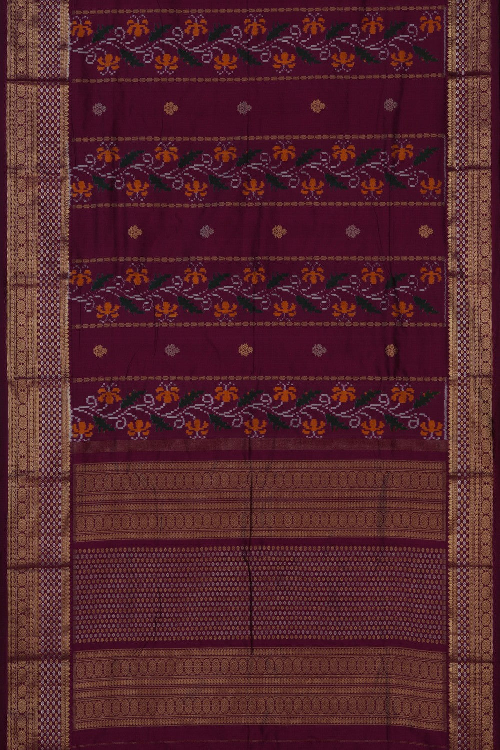 Image of Pochampally Ikat Silk Saree