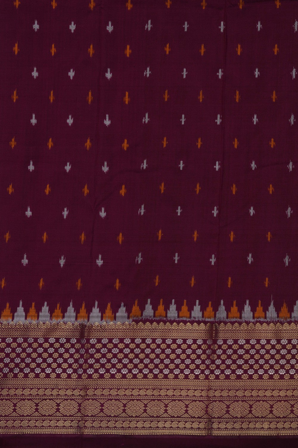 Image of Pochampally Ikat Silk Saree