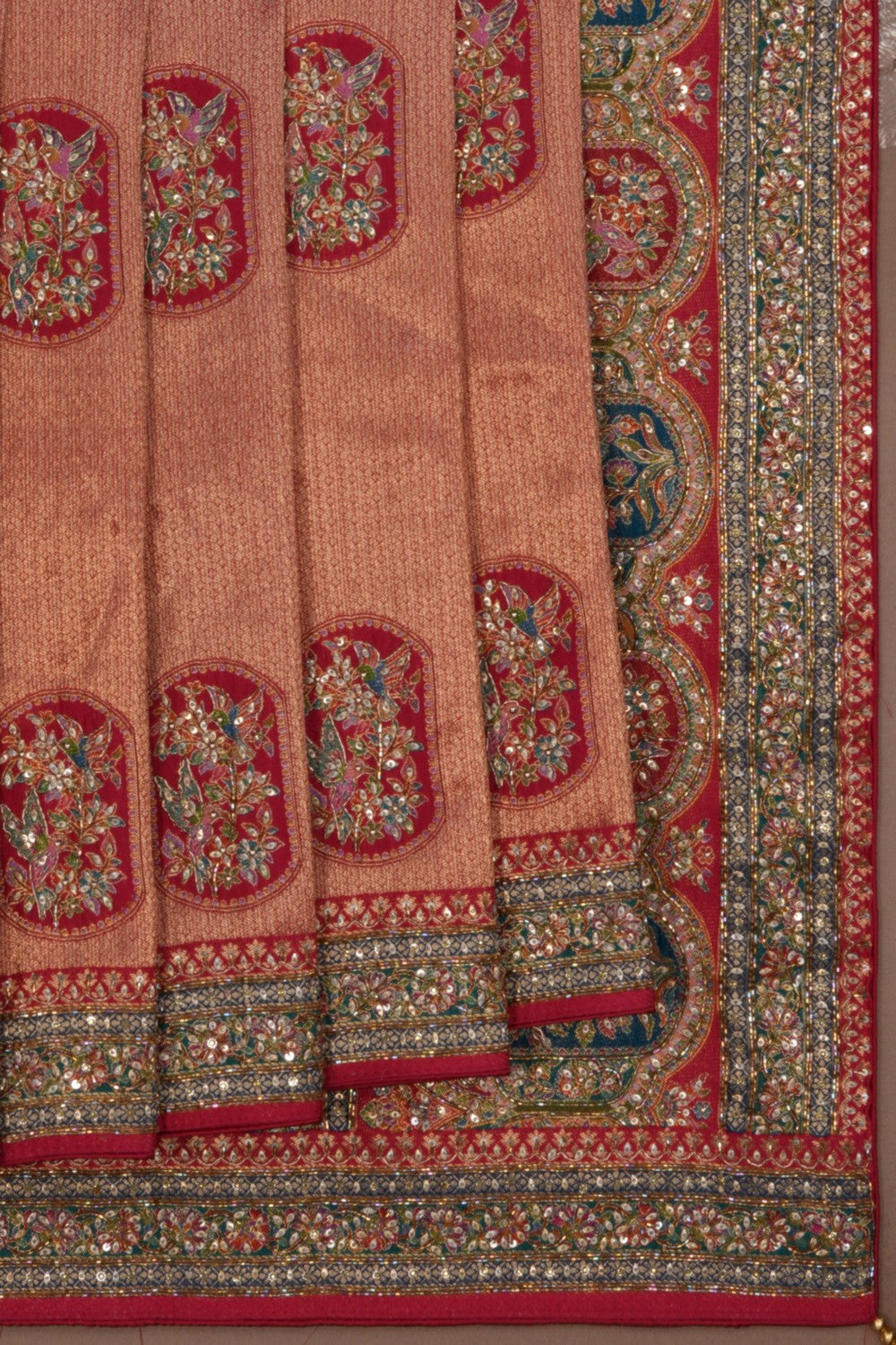 Image of A Tissue Embroidery Saree
