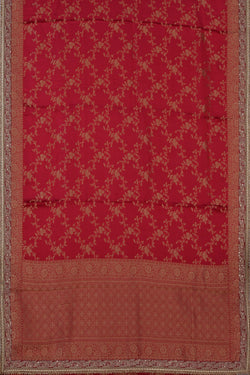 Image of A Red Brocade Embroidery Saree