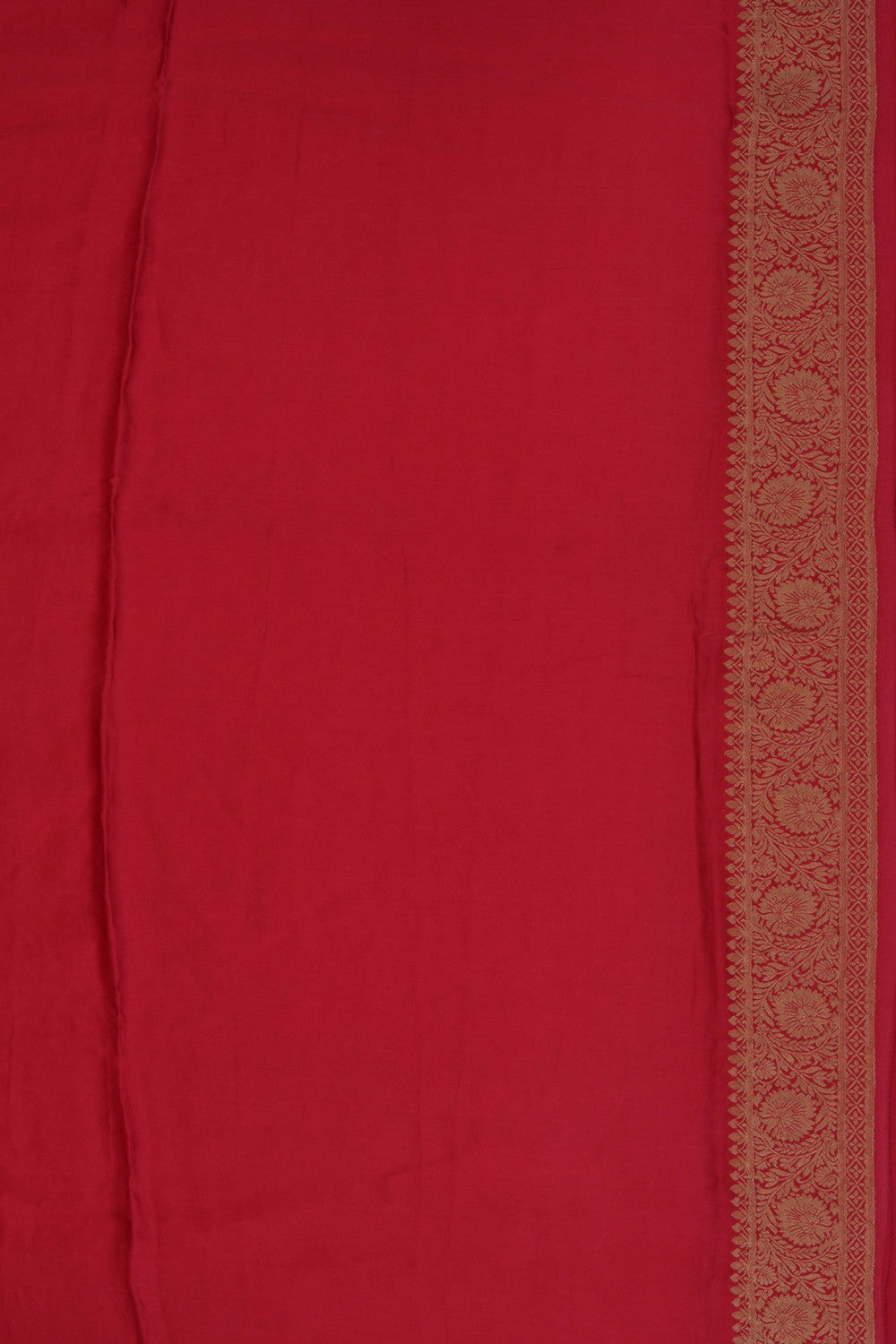A Red Brocade Embroidery Saree