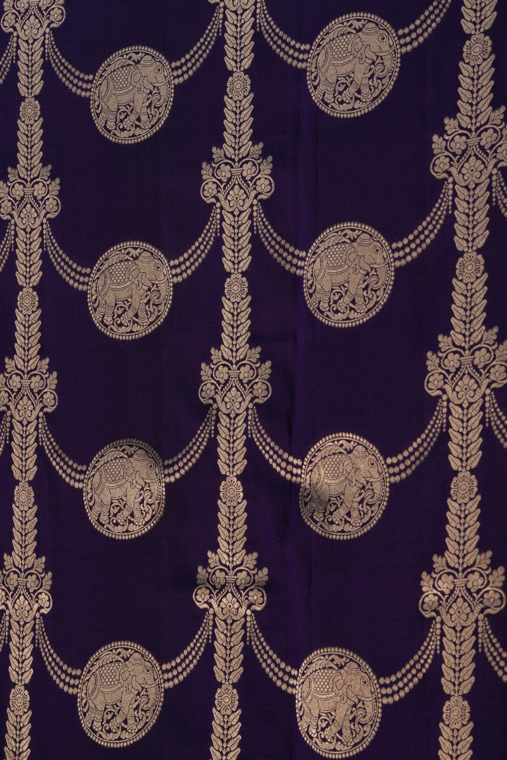 Image of Banarasi Silk Purple Saree