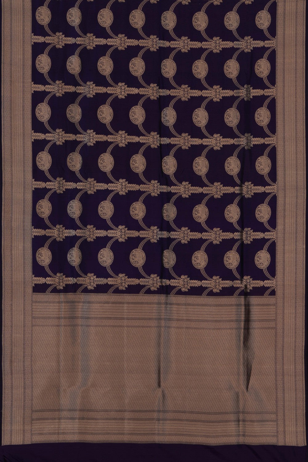 Image of Banarasi Silk Purple Saree