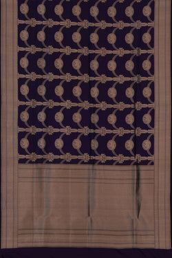 Image of Banarasi Silk Purple Saree