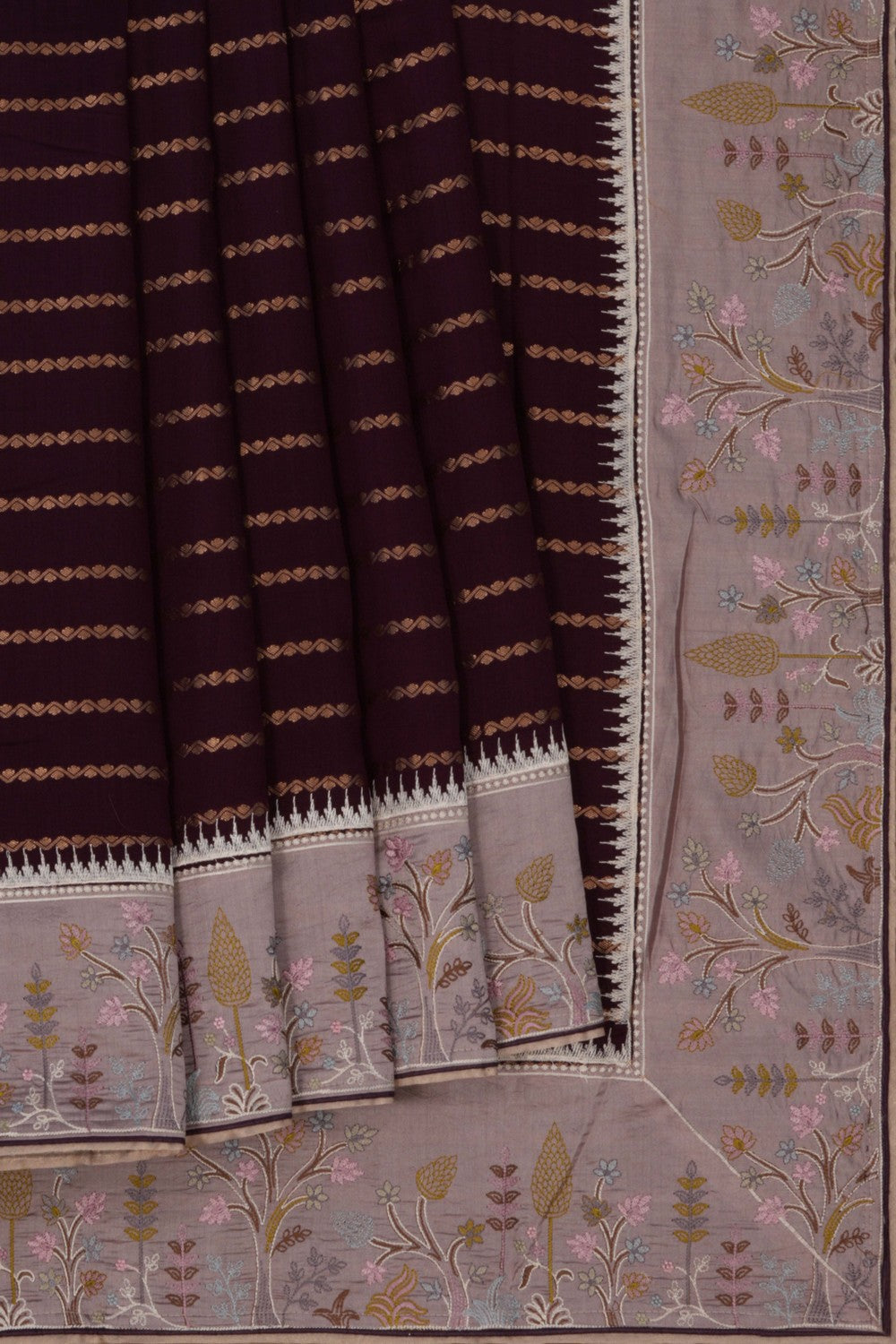Banarasi Dupion Silk Maroon Saree