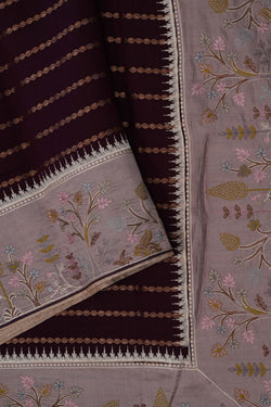 Image of Banarasi Dupion Silk Maroon Saree