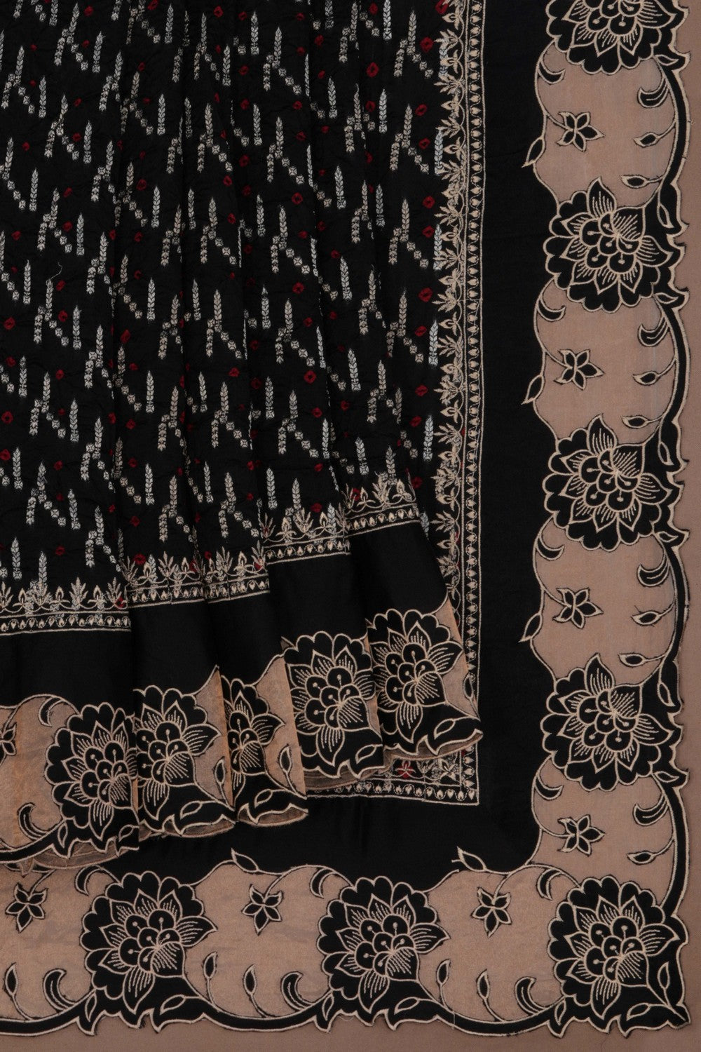 Image of Banarasi Dupion Silk Black Saree