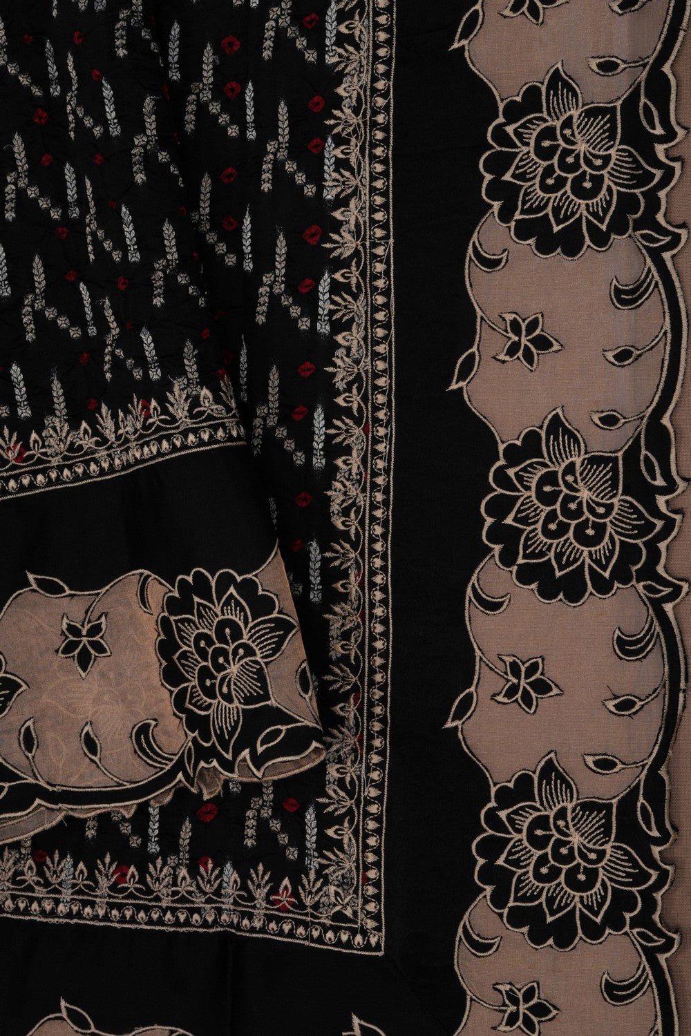 Image of Banarasi Dupion Silk Black Saree