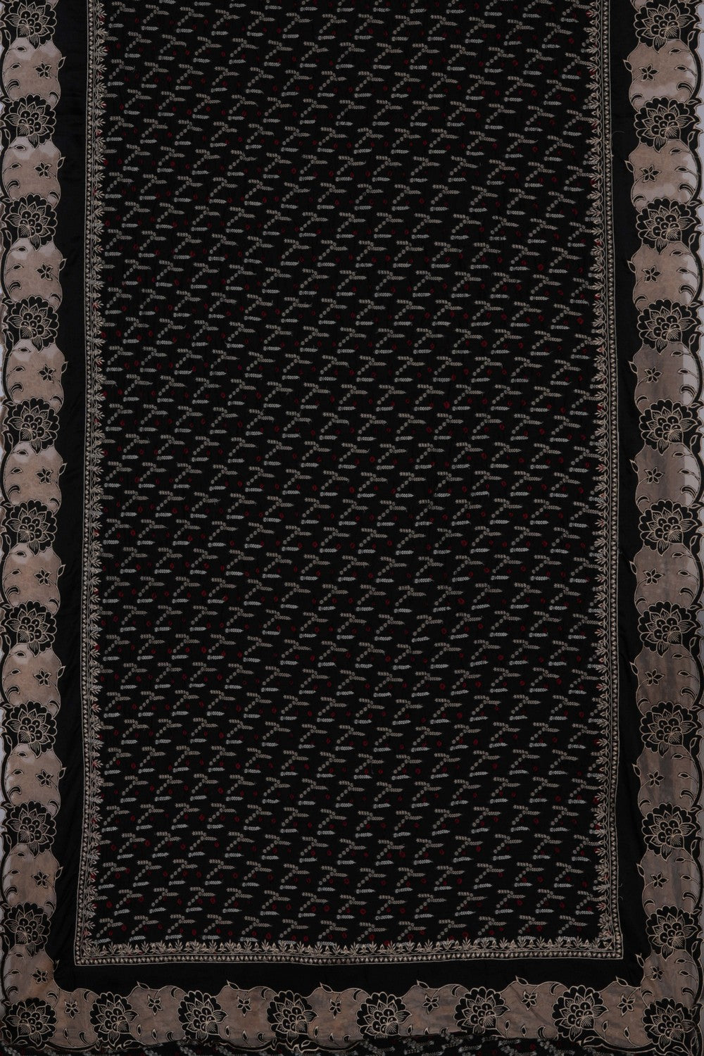 Image of Banarasi Dupion Silk Black Saree