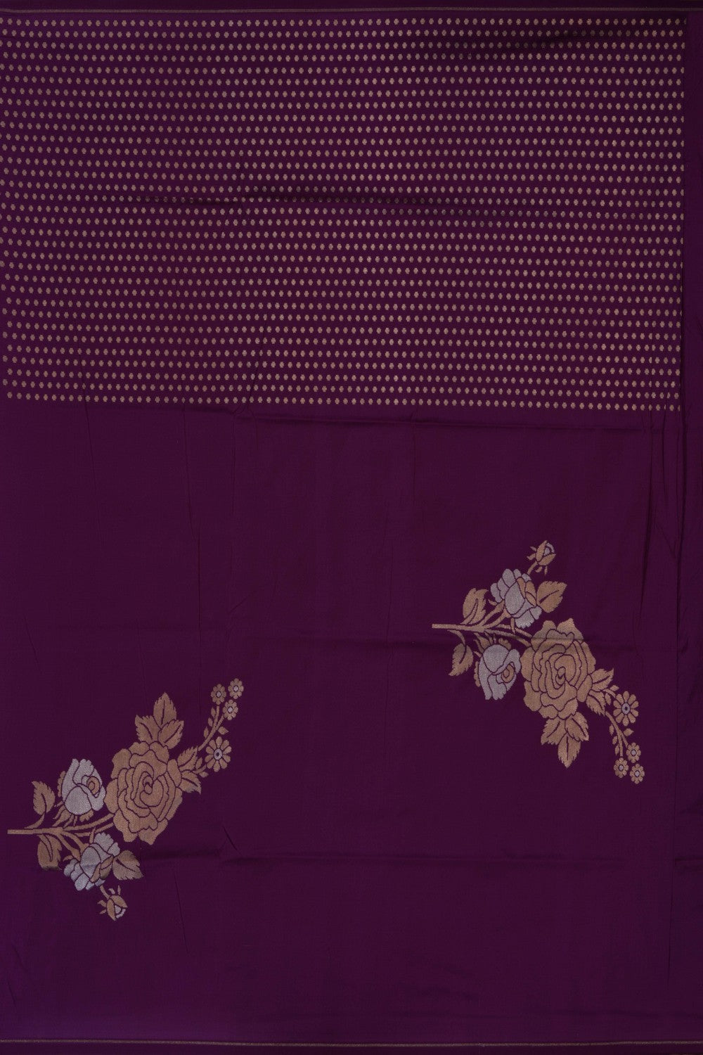 Image of Banarasi Silk Purple Saree
