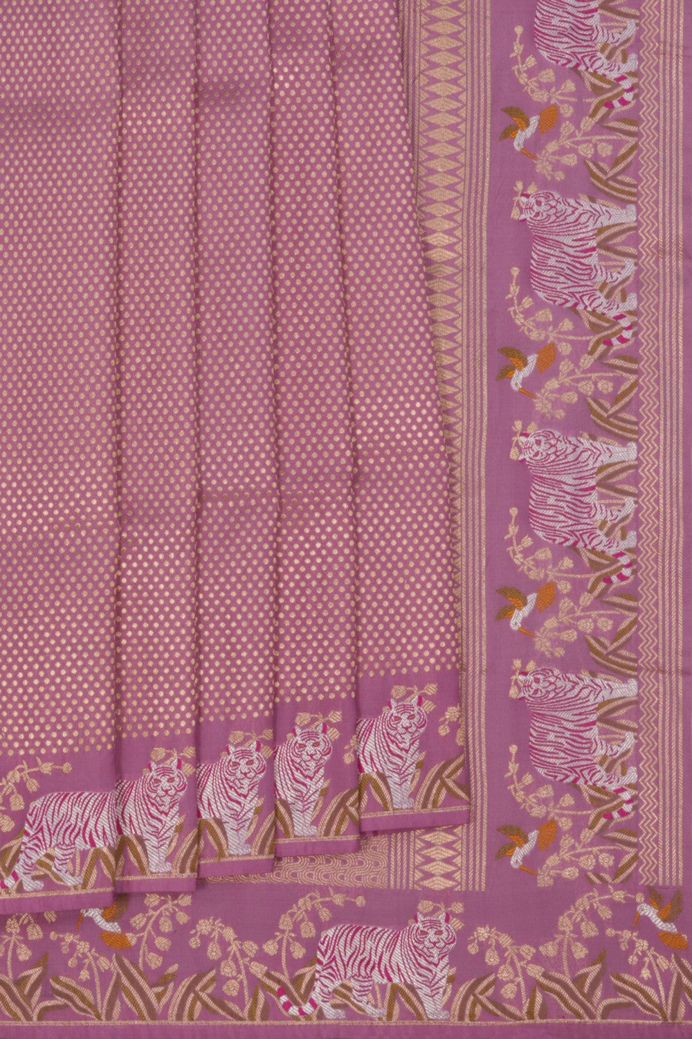 Image of Banarasi Silk Pink Saree