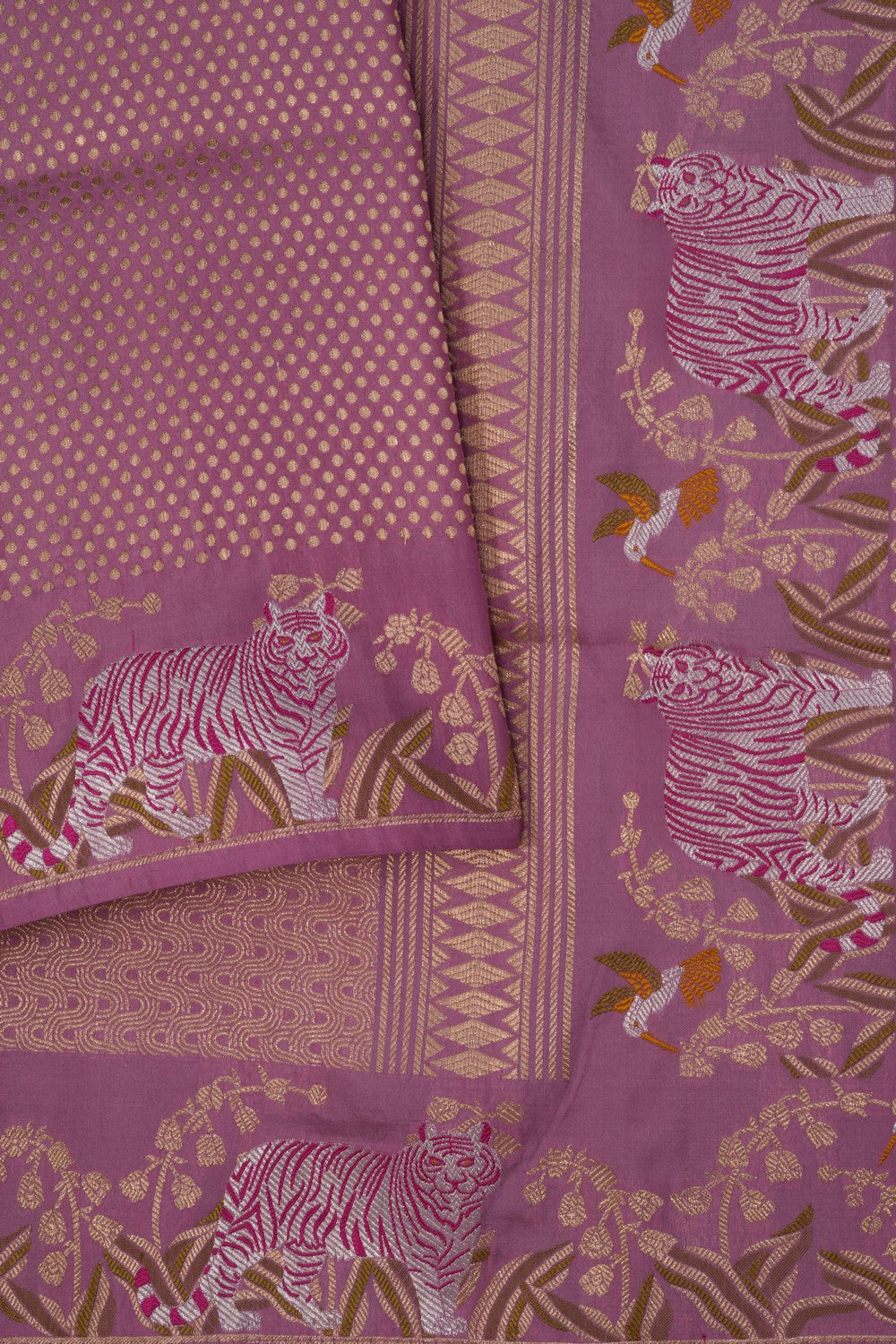 Image of Banarasi Silk Pink Saree