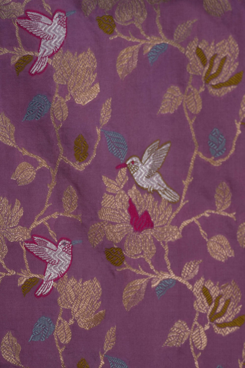 Banarasi Katan Silk Purple Saree
