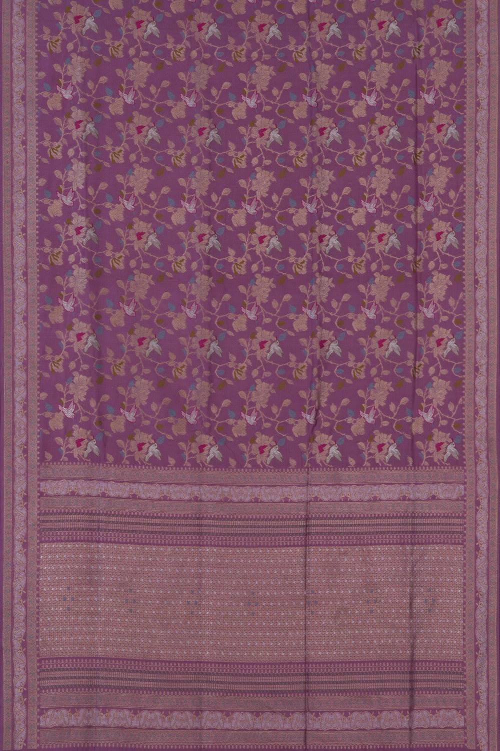 Banarasi Katan Silk Purple Saree