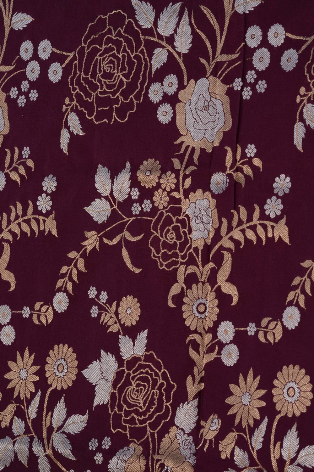 Image of Banarasi Silk Purple Saree