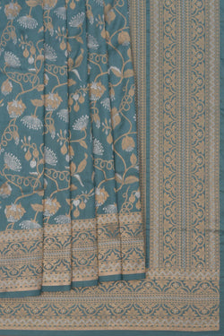 Image of Banarasi Silk Smoky Grey Saree