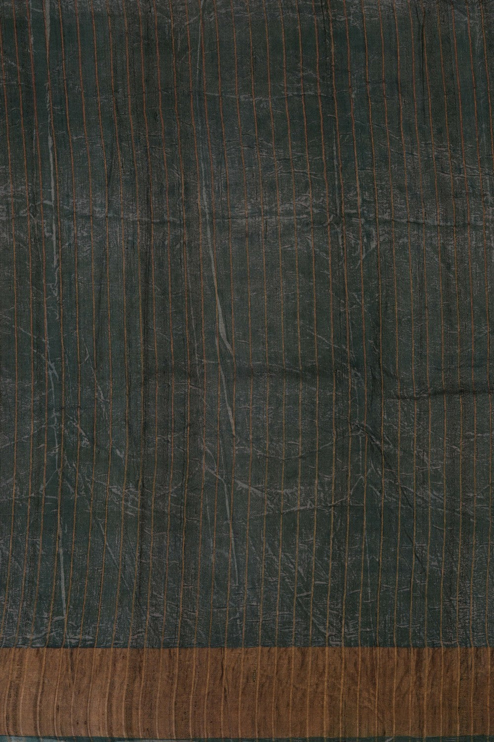 Image of Green Oranic Printed Tussar Silk Saree